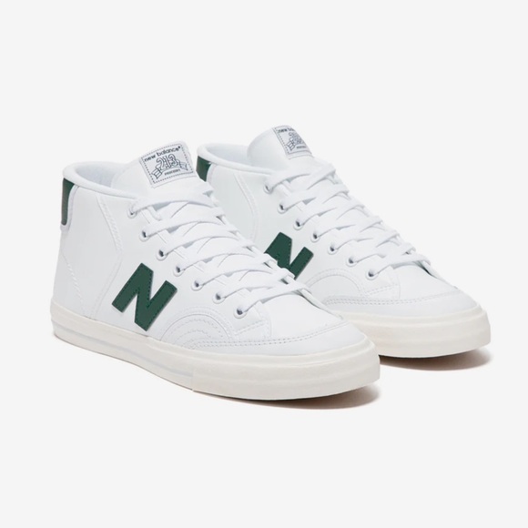 New Balance Other - New Balance 213 White & Forest Green Skate Shoes Size 13